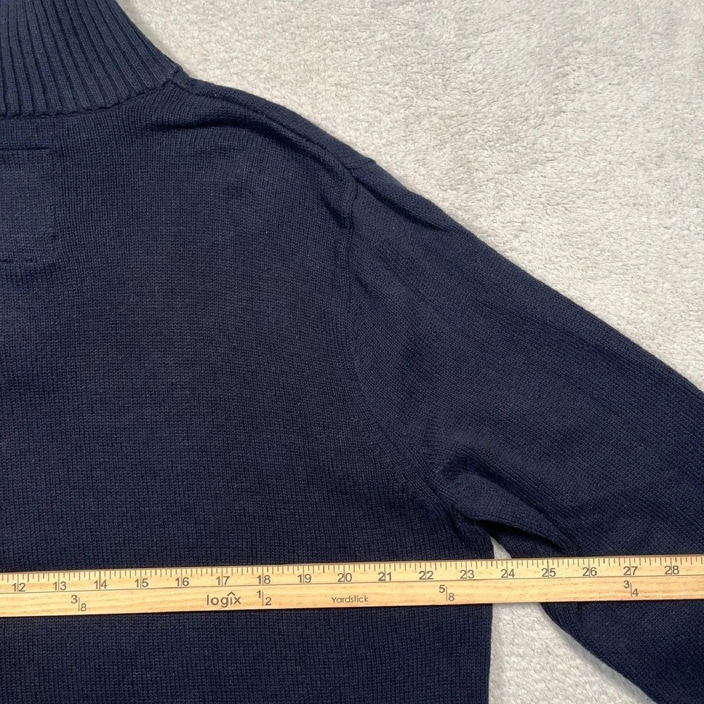 American Eagle Quarter Zip Pullover Sweater Athletic‎ Fit Casual XXL 100% Cotton